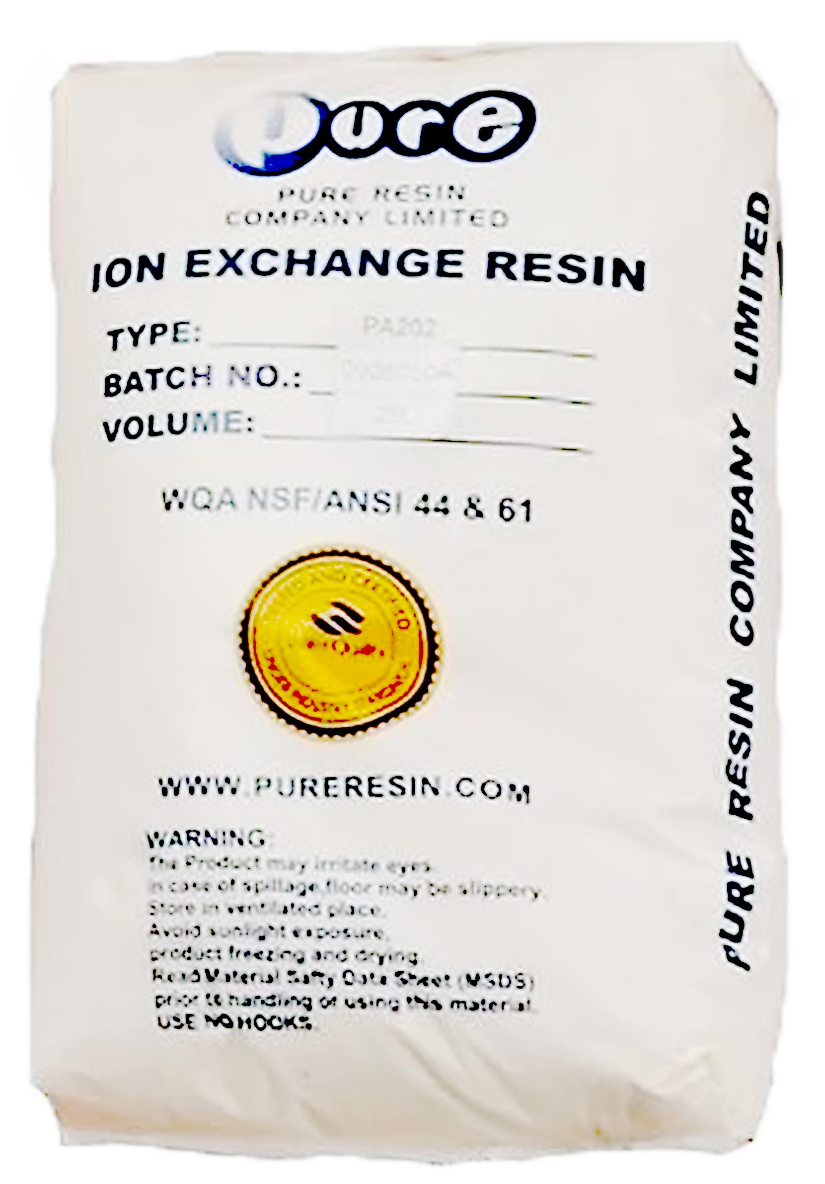 Характеристики засипка для фільтра Pure Resin PMB 101-2 (25л/мішок)