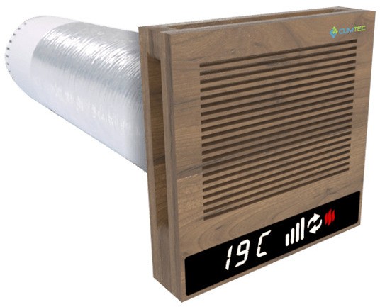 Рекуператор з датчиком температури Climtec Quattro 100 Standard (Натуральна деревина)