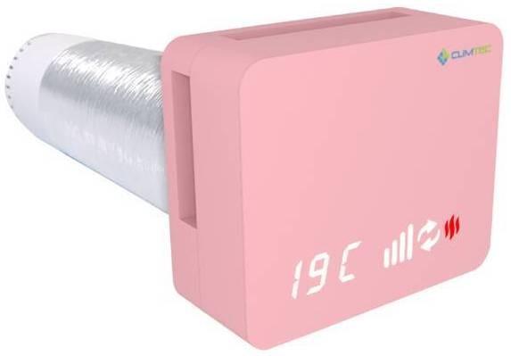 Рекуператор с электронной заслонкой Climtec Optima 100 Standard (Светло-розовый)