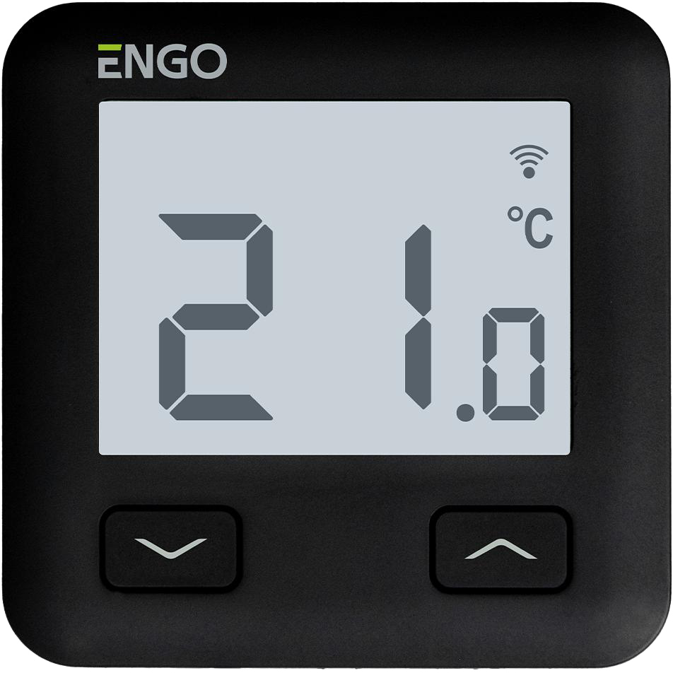 Терморегулятор чорного кольору Engo Controls E10B230WIFI