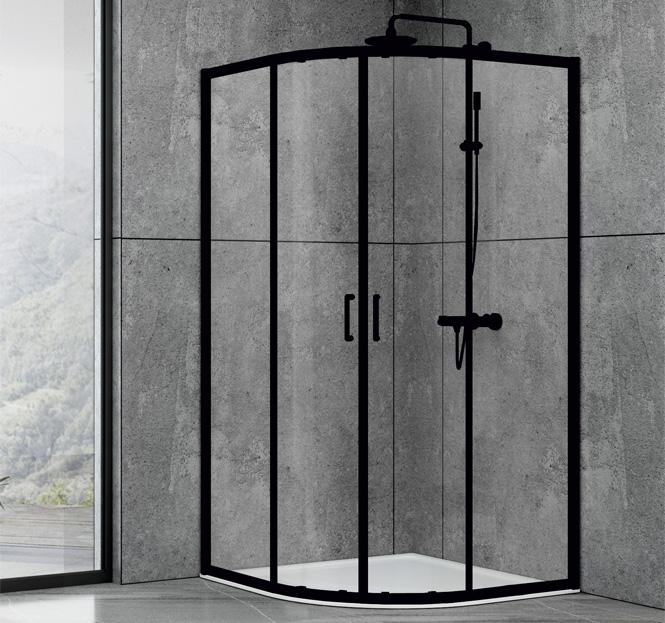 Dusel EF-182B Black Matt 90x90