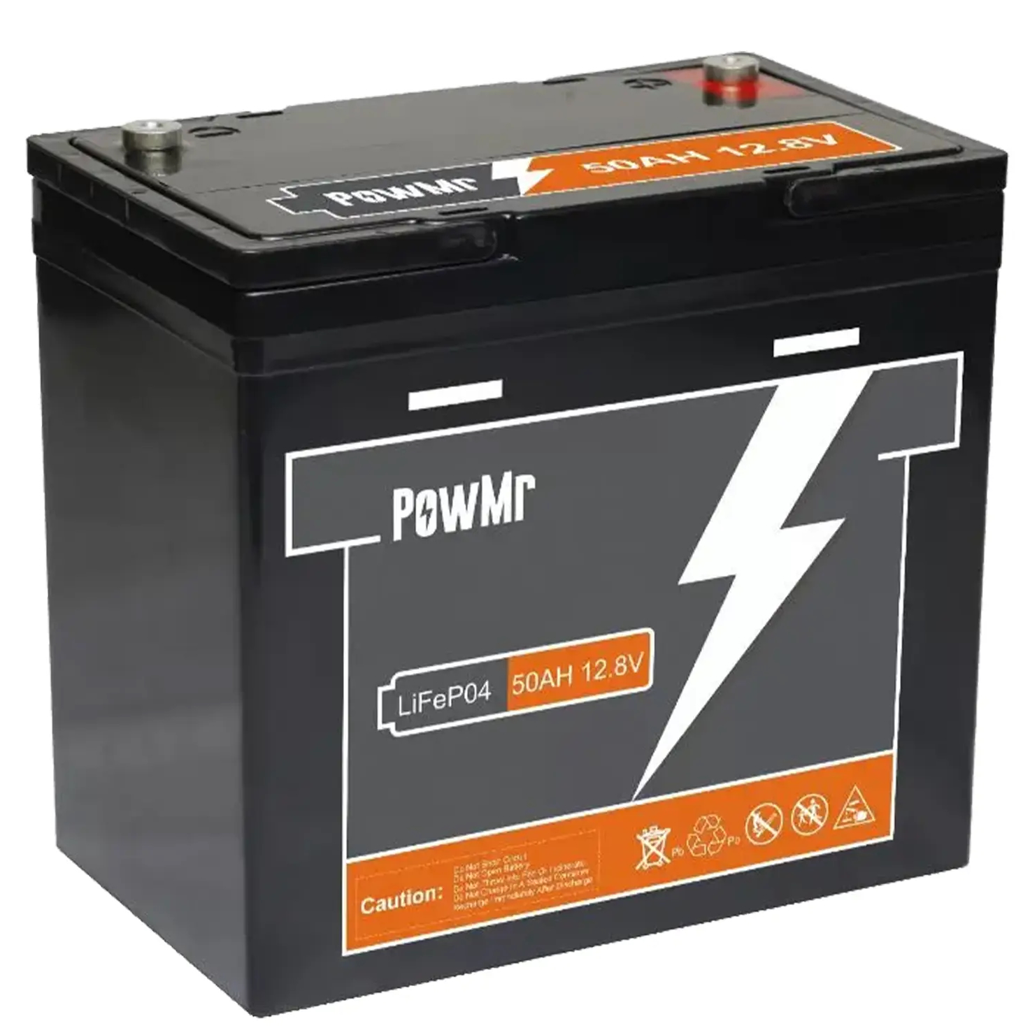 Акумуляторна батарея PowMr 12.8V 50Ah LiFePo4 (POW-50AH-12V) в інтернет-магазині, головне фото