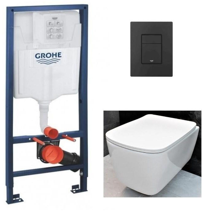 Grohe Rapid SL 38772001 + DUSEL BYRON + панель змиву Grohe