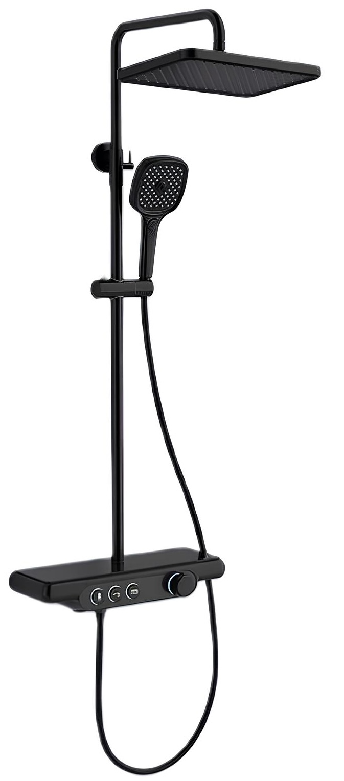 Душова система Dusel Pour Black Smart з підсвіткою (241307000)
