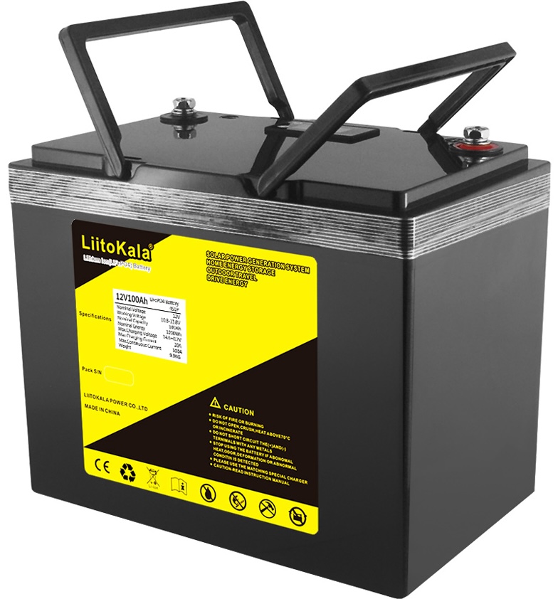 LiitoKala LiFePO4 12V100Ah, LCD