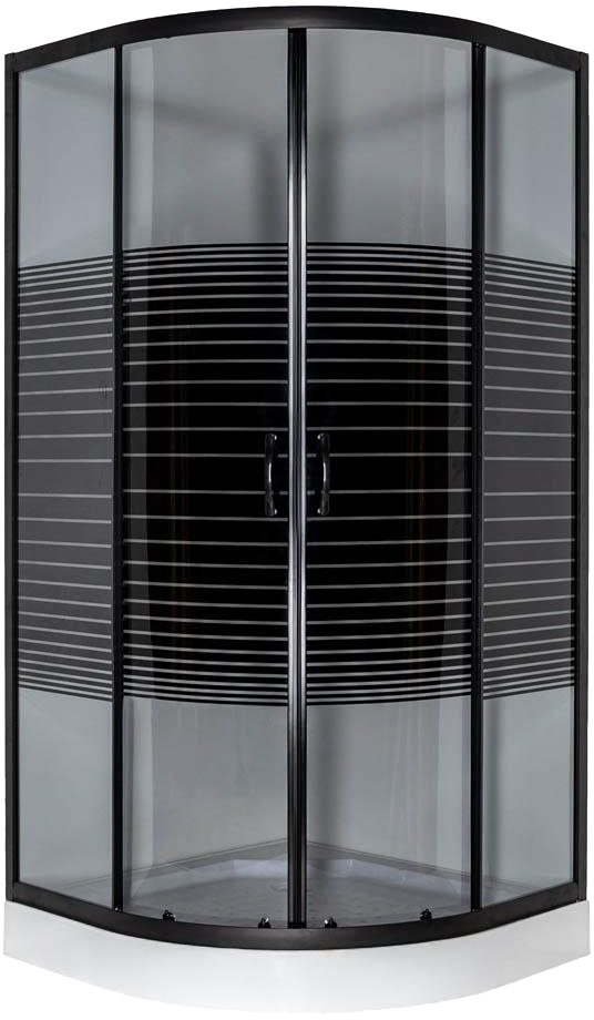 Vivia 091 Black s line JK New 90*90*191 низький піддон (A0055604)