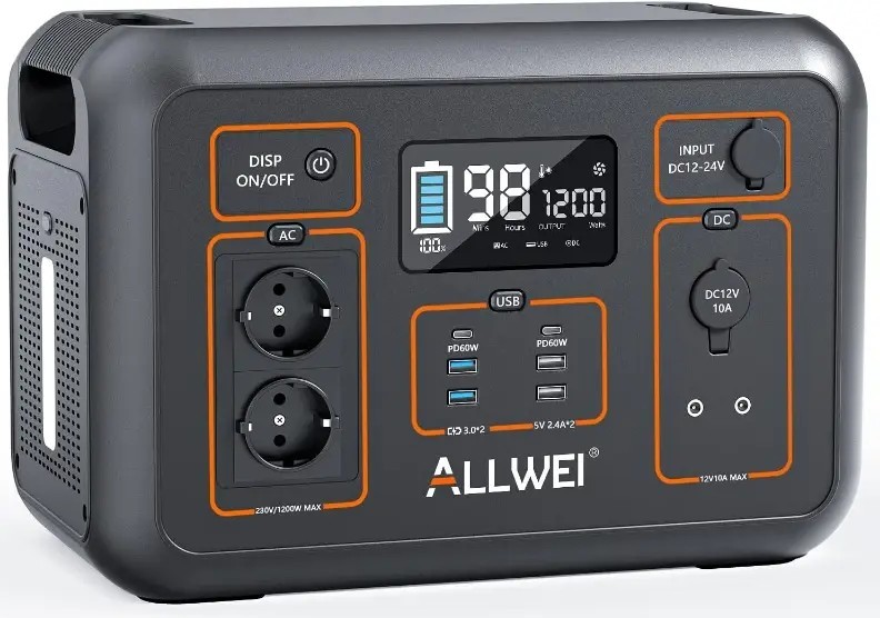 Allwei S 1200, 1200Вт / 1132Вт*год