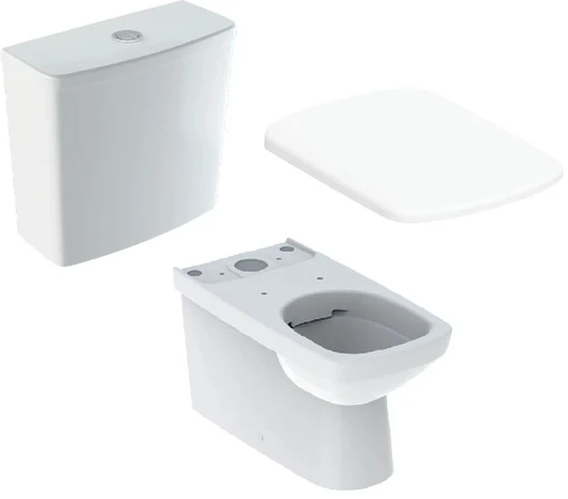 Унітаз-компакт Geberit SelNova Square Rimfree 500.266.01.1+500.489.01.7+500.336.01.1