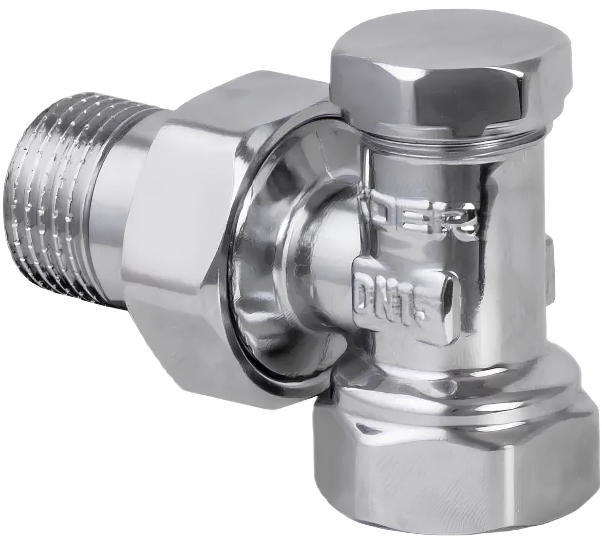 Koer KR.902.CHR - 1/2x1/2 кутовий, хромованний (KR2821)