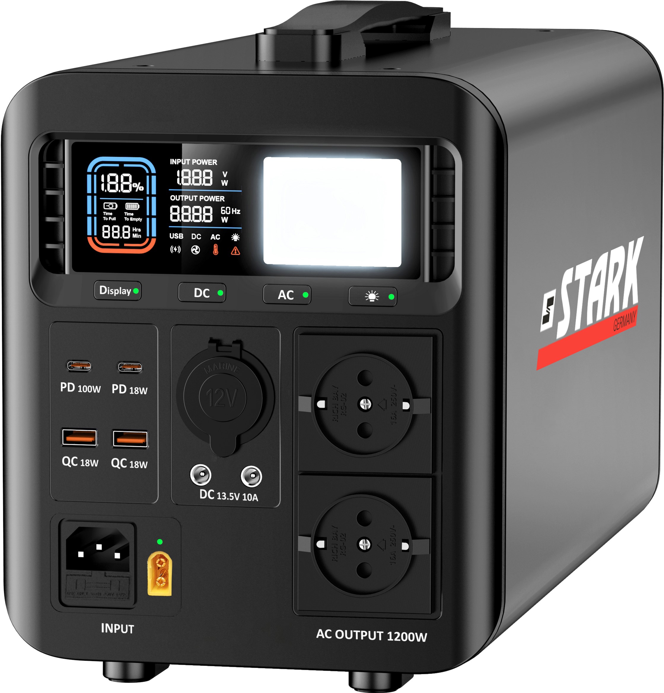 Stark K1200 (241000195), 1200Вт / 1008Вт*год