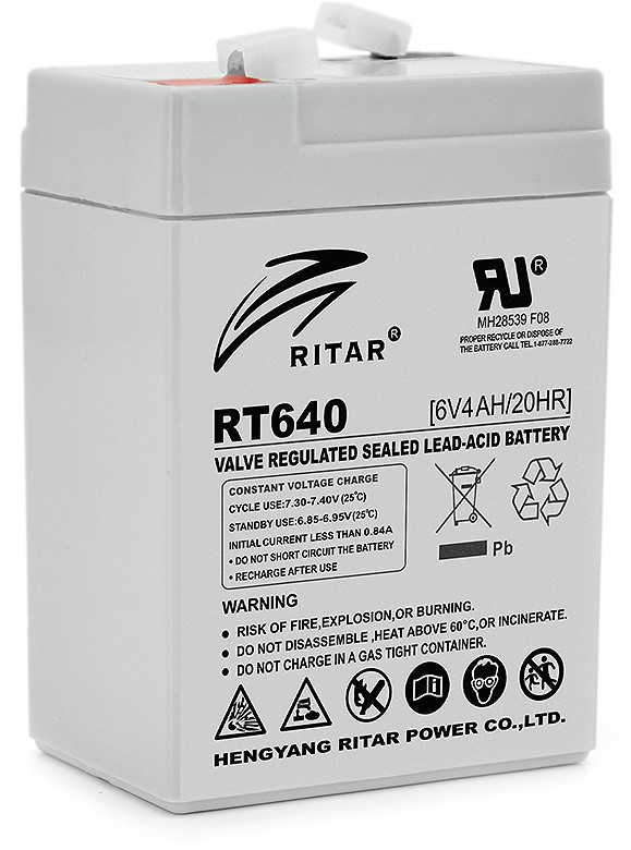 Ritar RT640, Black 6V 4Ah, Q20