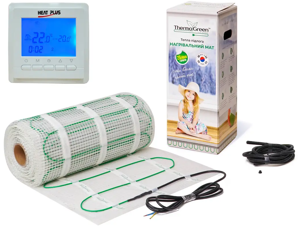 Купити Електрична тепла підлога ThermoGreen