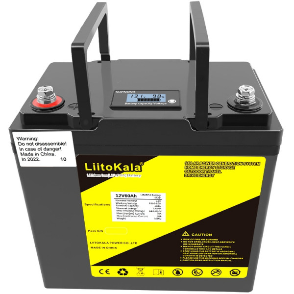 LiitoKala LiFePO4 12V60Ah, LCD