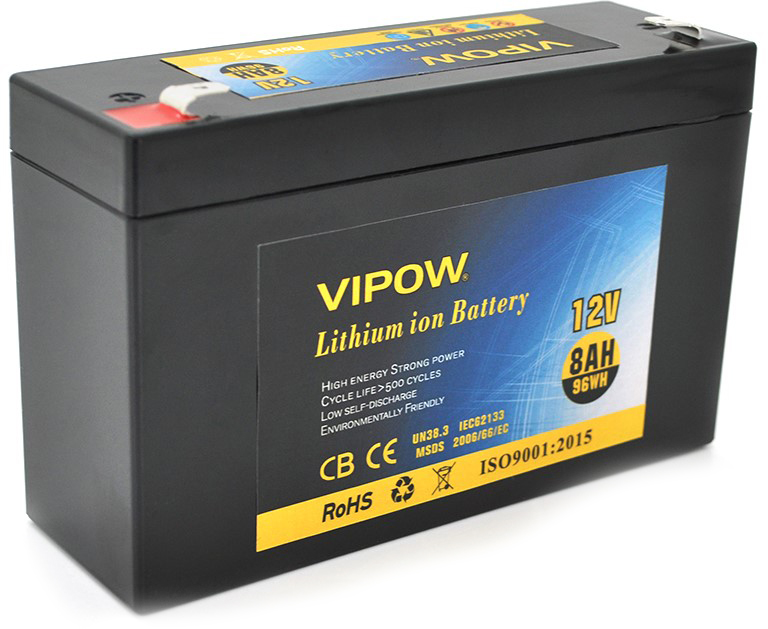 Vipow 12V 8Ah Li-ion (VP-1280LI)