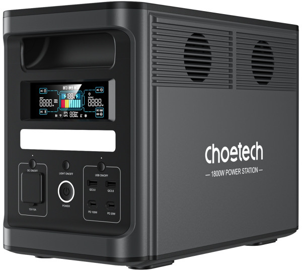 Choetech BS065 (BS065-EU-BK), 1800Вт / 1536Вт*год