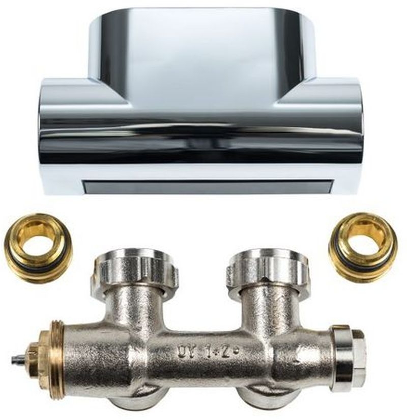Kermi 1/2"x3/4" кутовий, декоративна кришка хром (ZV00410002)