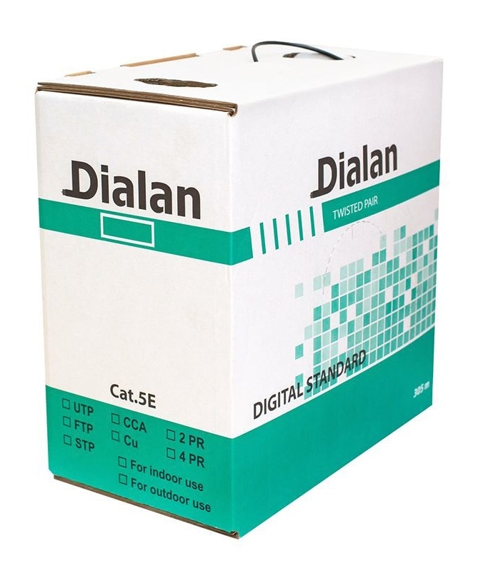 Dialan КНПЕ 4x2x0.50 CU (UTP-cat.5Е), 305 м