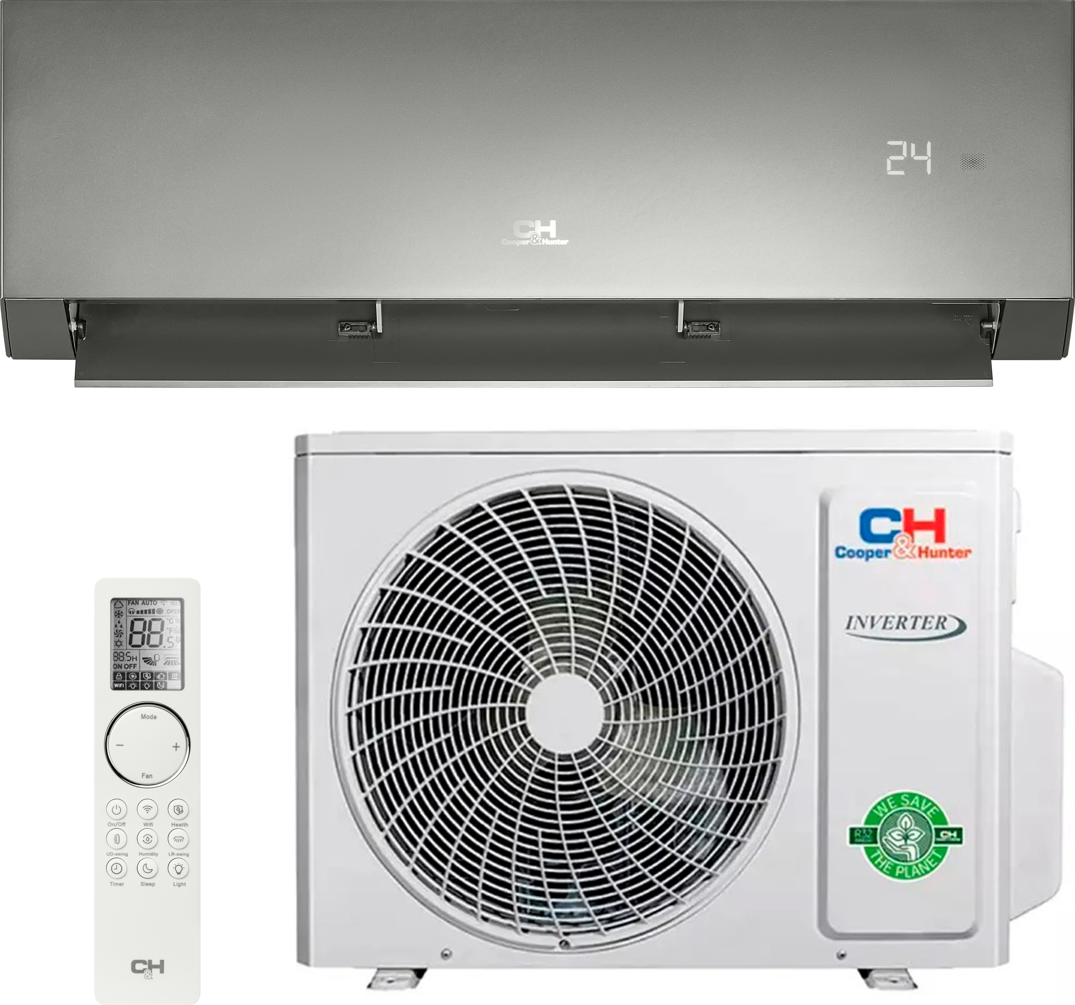 Кондиціонер Cooper&Hunter інверторний Cooper&Hunter Nature CH-S18FTXAN-BL