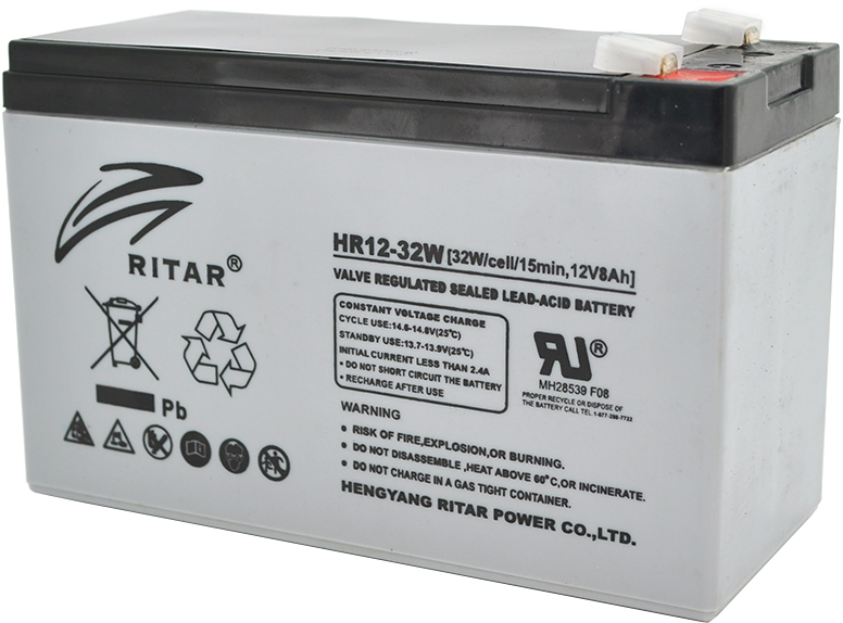 Акумулятор Ritar AGM HR1232W, Gray Case, 12V 8.0Ah