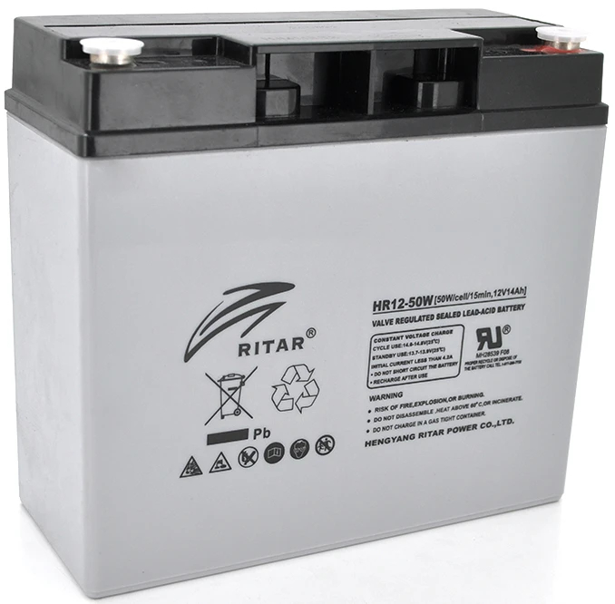 Акумулятор Ritar AGM HR1250W, Gray Case, 12V 14Ah
