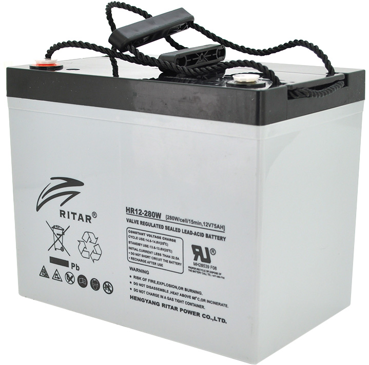 Акумулятор Ritar AGM HR12280W, Gray Case, 12V 75Ah