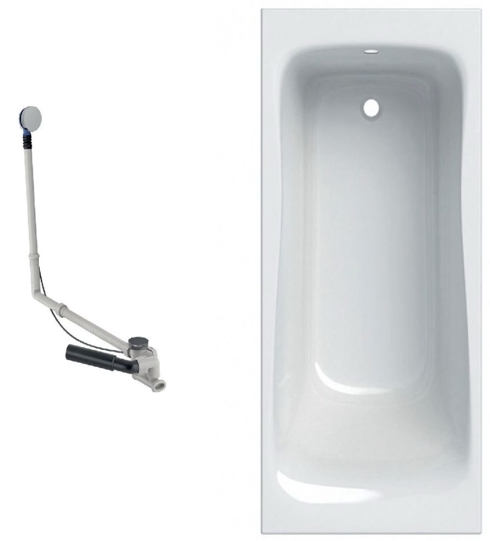 Geberit Selnova 170x75см + злив-перелив поворотний (554.285.01.1+150.525.21.6)