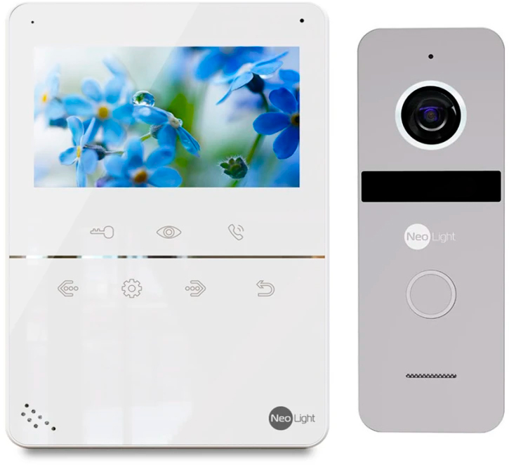 Комплект відеодомофону NeoLight TETTA+ Kit Silver
