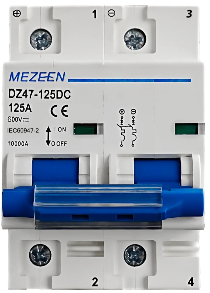 Mezeen DZ47-125DC, 2P, 125A, 10kA