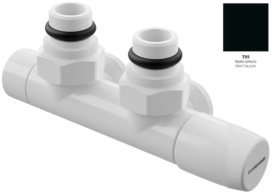 Cordivari Kit Valvola Kristal I50 DX Termostatizzabile T01 Nero Opaco (5991990333036)