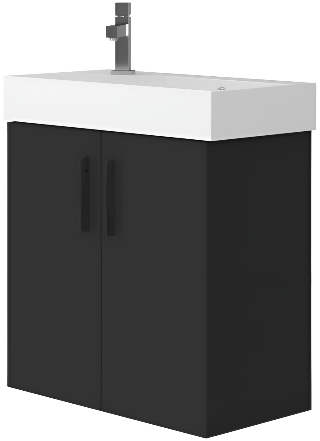 Шафка з умивальником Juventa Manhattan чорний (Mh-65)