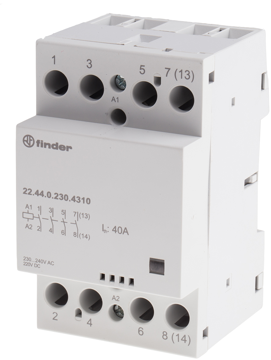Finder 4NO 40A 220-240V AC/DC (224402304310)