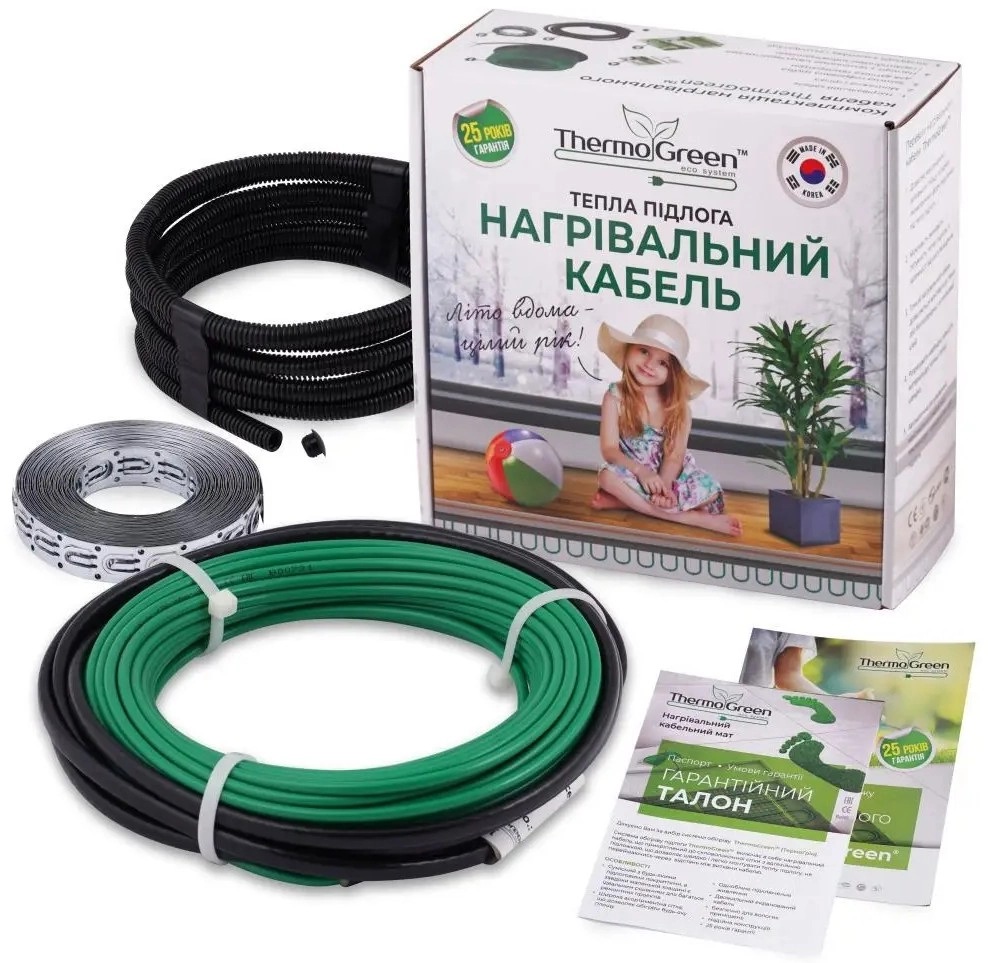 Нагрівальний кабель ThermoGreen TGCT050