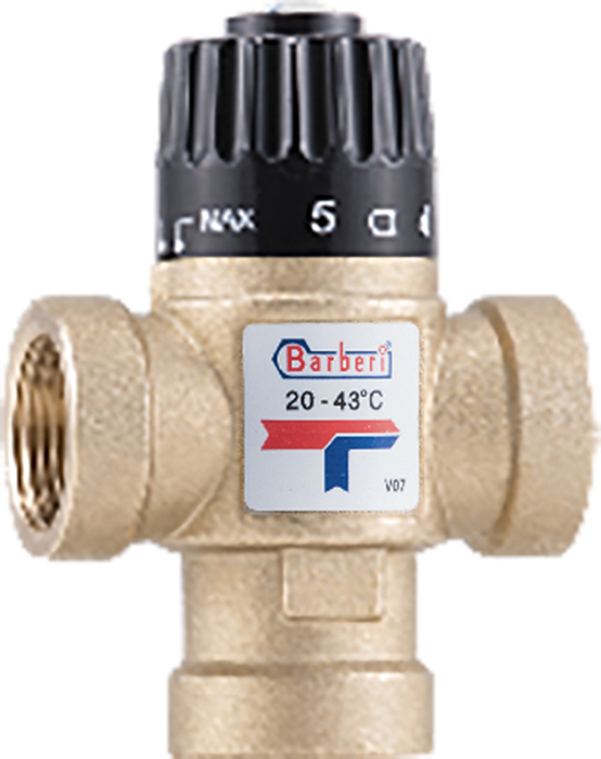 Barberi 20-43°С DN20, Rp 3/4" F, Kvs 1.6 (V070200AA)