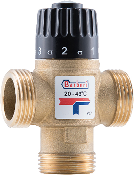 Barberi 20-43°С DN25, G 1" M, Kvs 1.6 (V07M250AA)