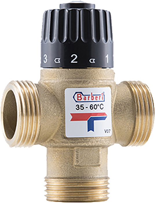 Barberi 35-60°С DN25, G 1" M, Kvs 1 (V07M250AB)