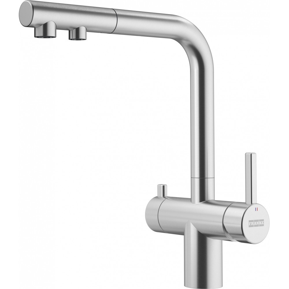 Змішувач для кухні Franke Atlas Neo Clear Water Pull Out Нержавіюча сталь (120.0758.155)