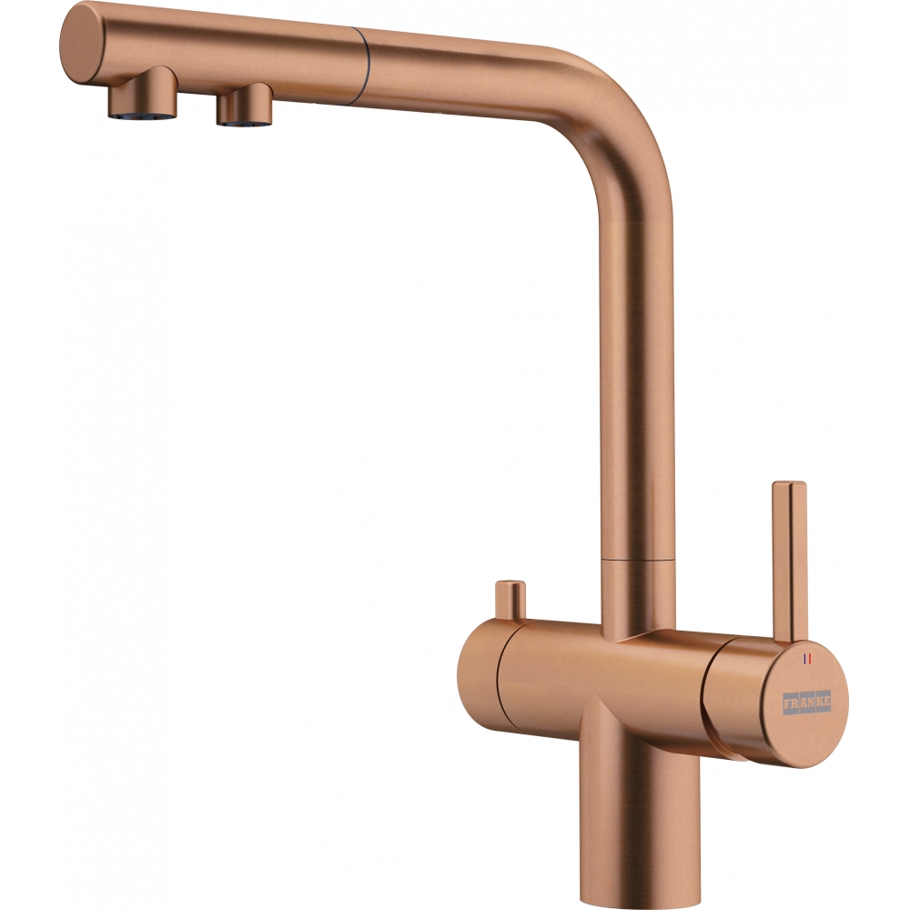 Змішувач для кухні Franke Atlas Neo Clear Water Pull Out Мідь (120.0758.157)