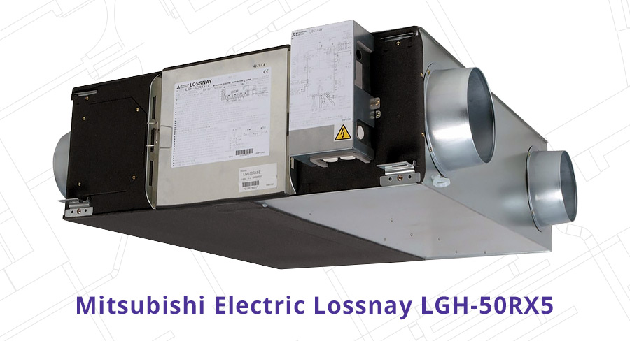 Внешний вид Mitsubishi Electric Lossnay LGH-50RX5