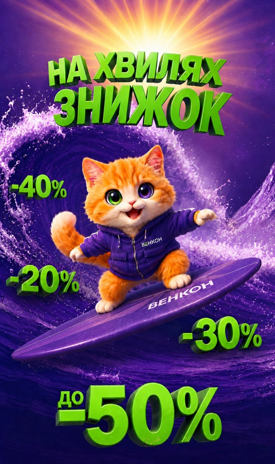 Хвиля знижок до ~50 %
