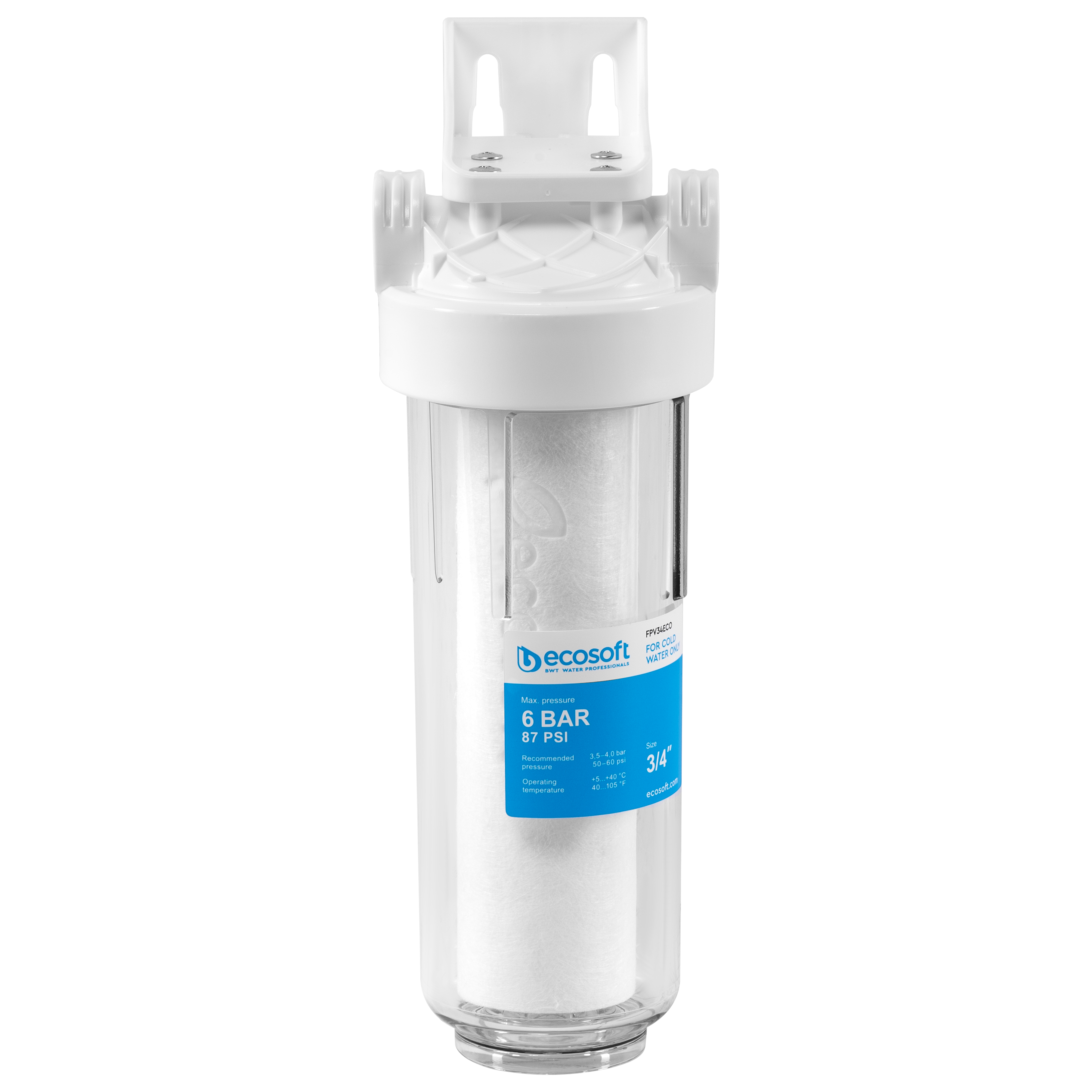 Характеристики механічний фільтр очищення води Ecosoft 3/4" FPV34ECO