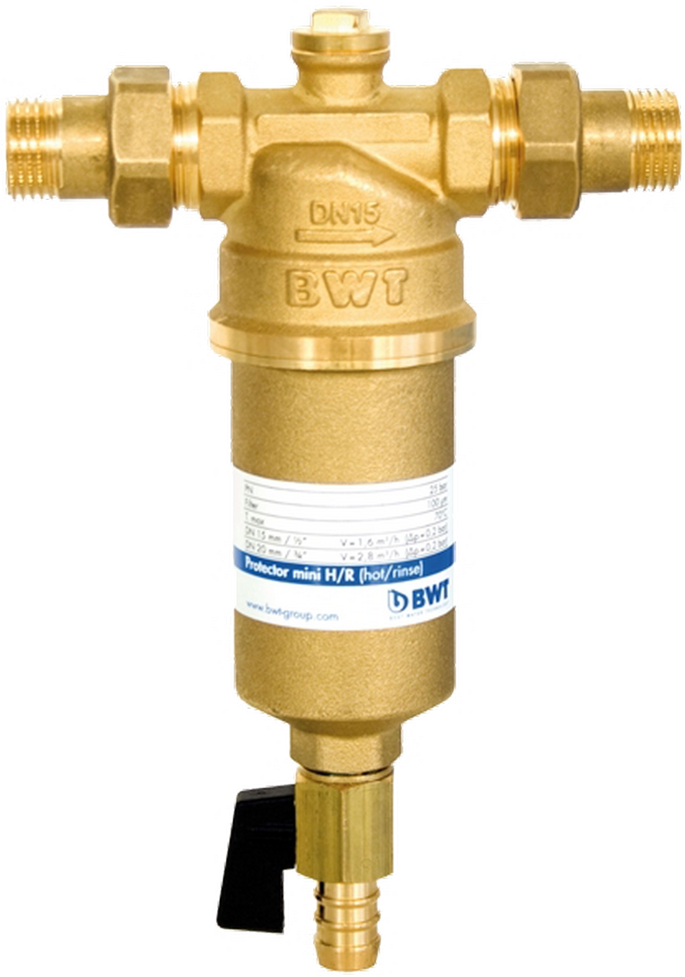 Характеристики фільтр для гарячої води BWT Protector Mini 1" HR