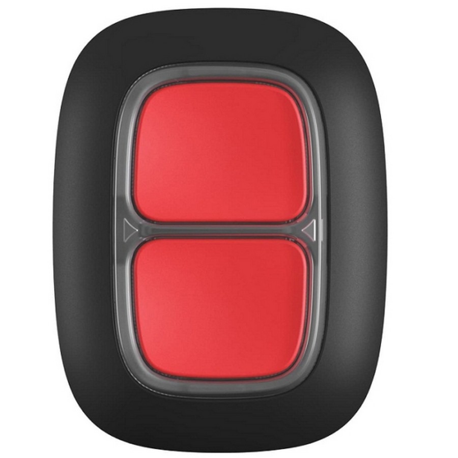 Бездротова екстренна кнопка Ajax DoubleButton Black в інтернет-магазині, головне фото