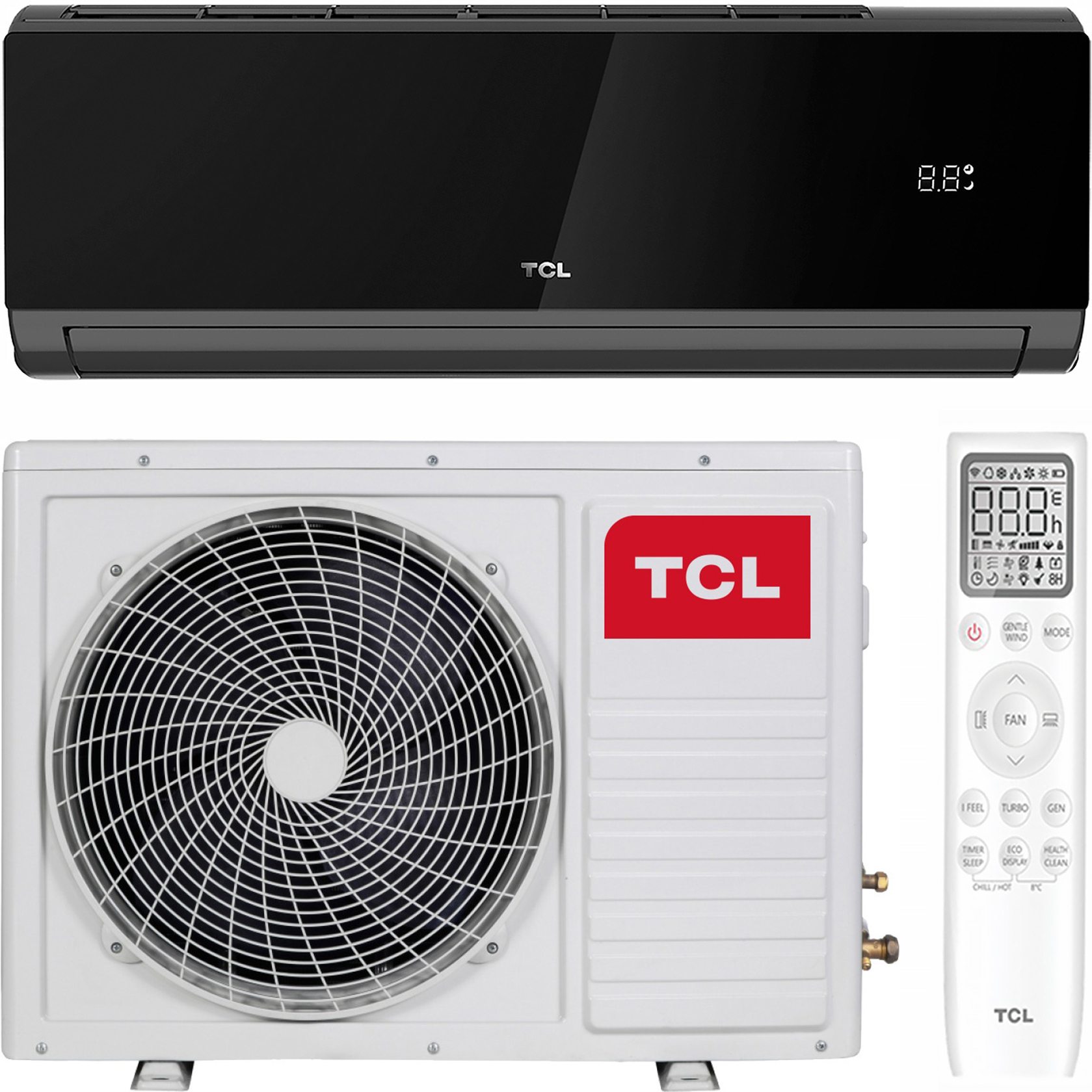 Кондиціонер спліт-система TCL TAC-09CHSD/XA82I Black Inverter R32 WI-FI Ready в інтернет-магазині, головне фото