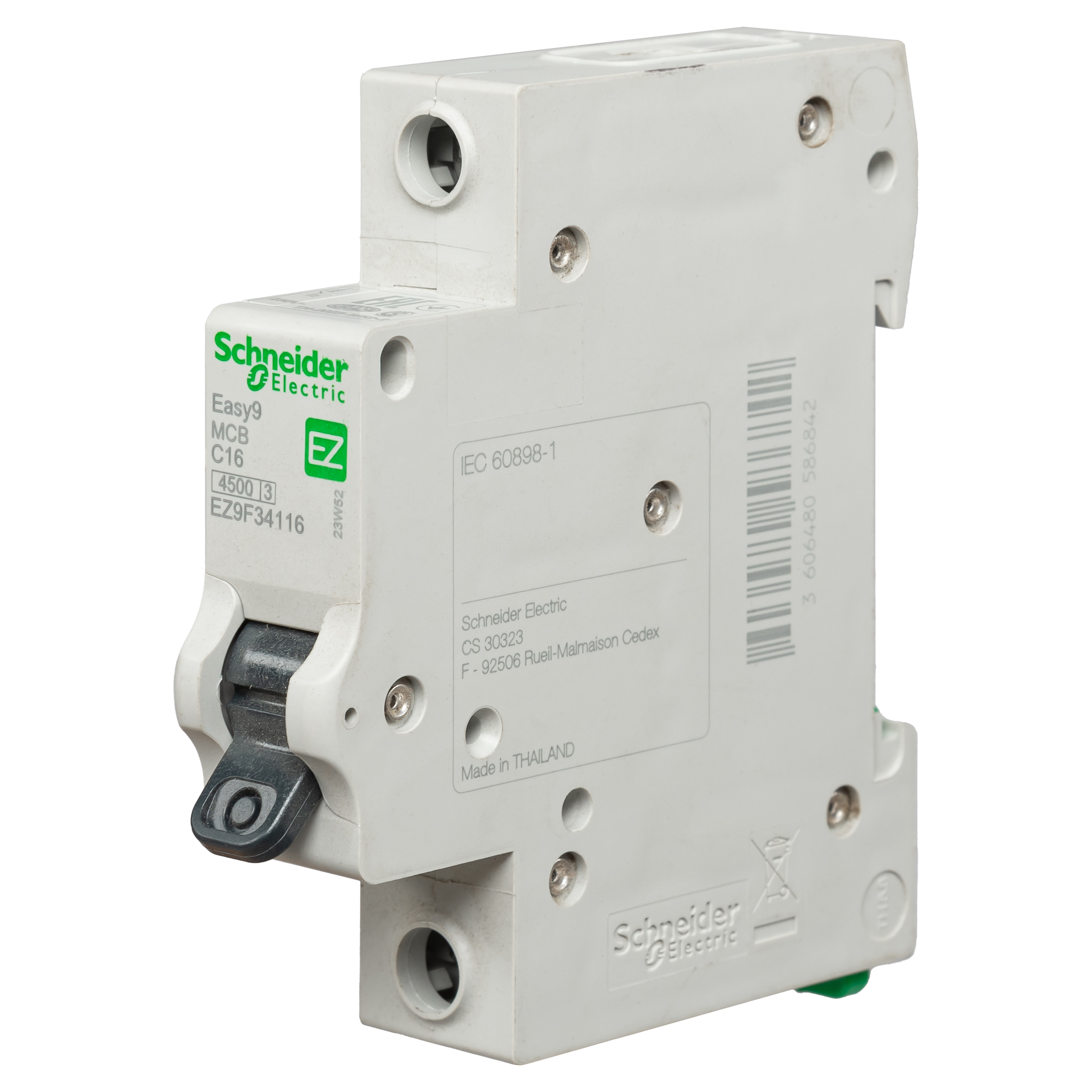 Schneider Electric Easy9, 1Р, 16А, С (EZ9F34116)