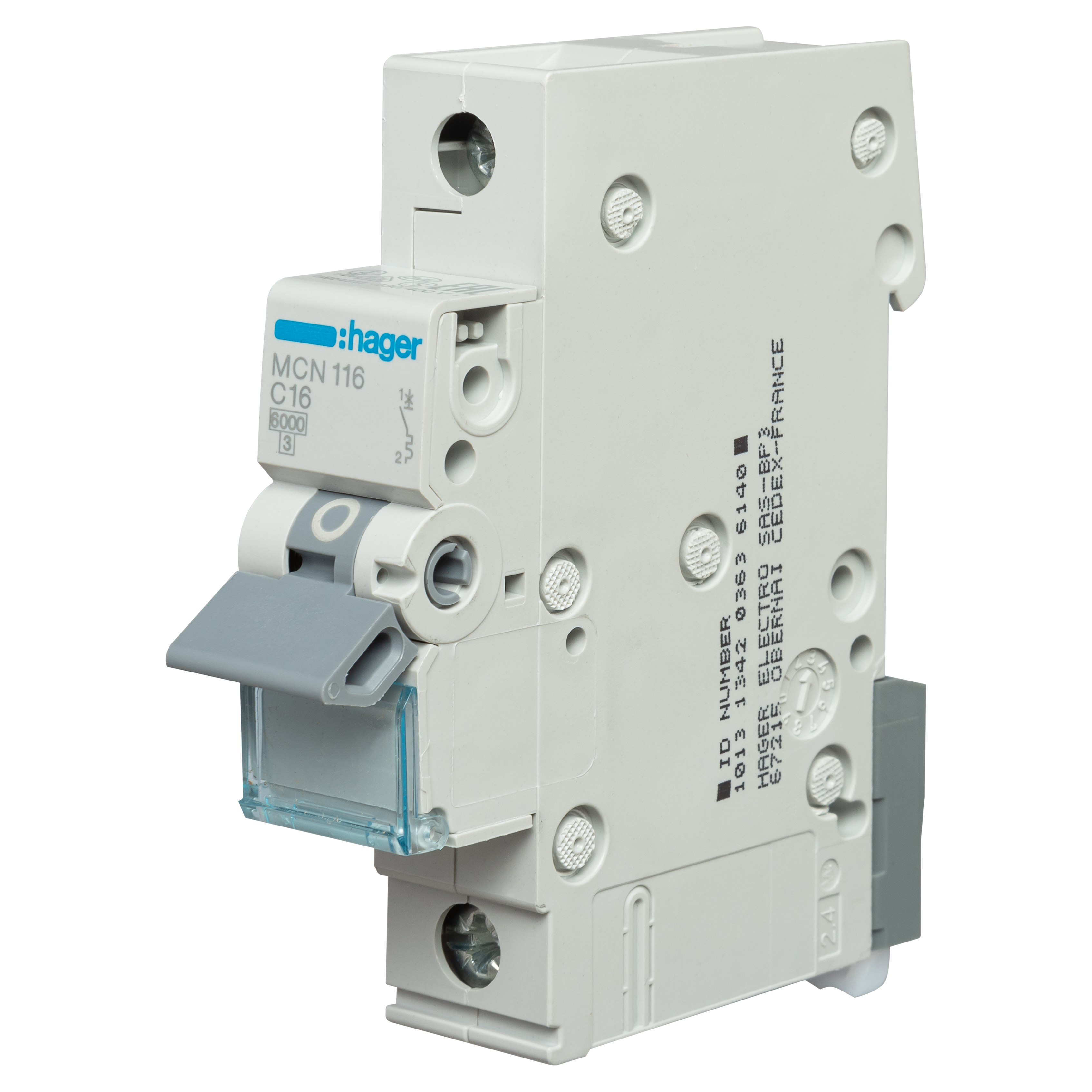 Hager 1P 6kA C-16A 1M (MCN116)