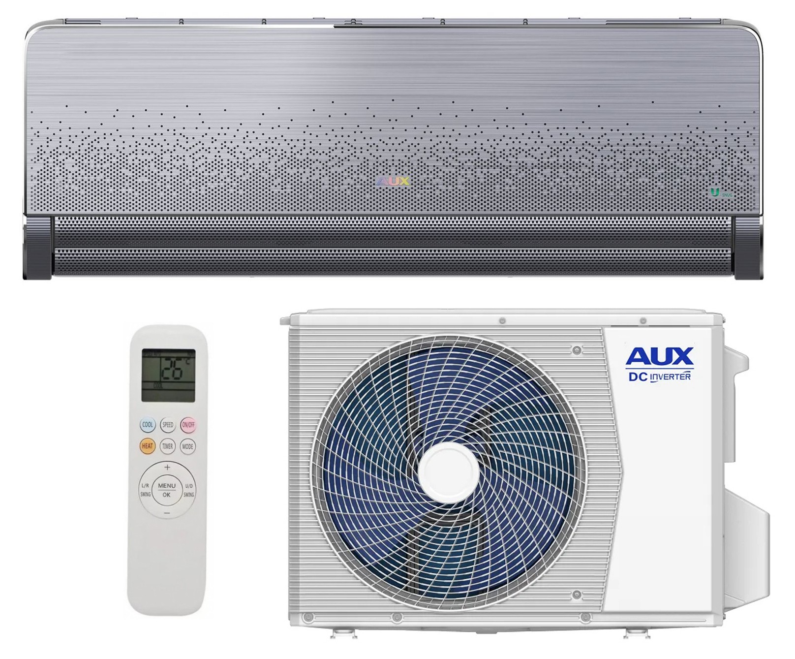 AUX C-Pro Grey AUX-09CPRO