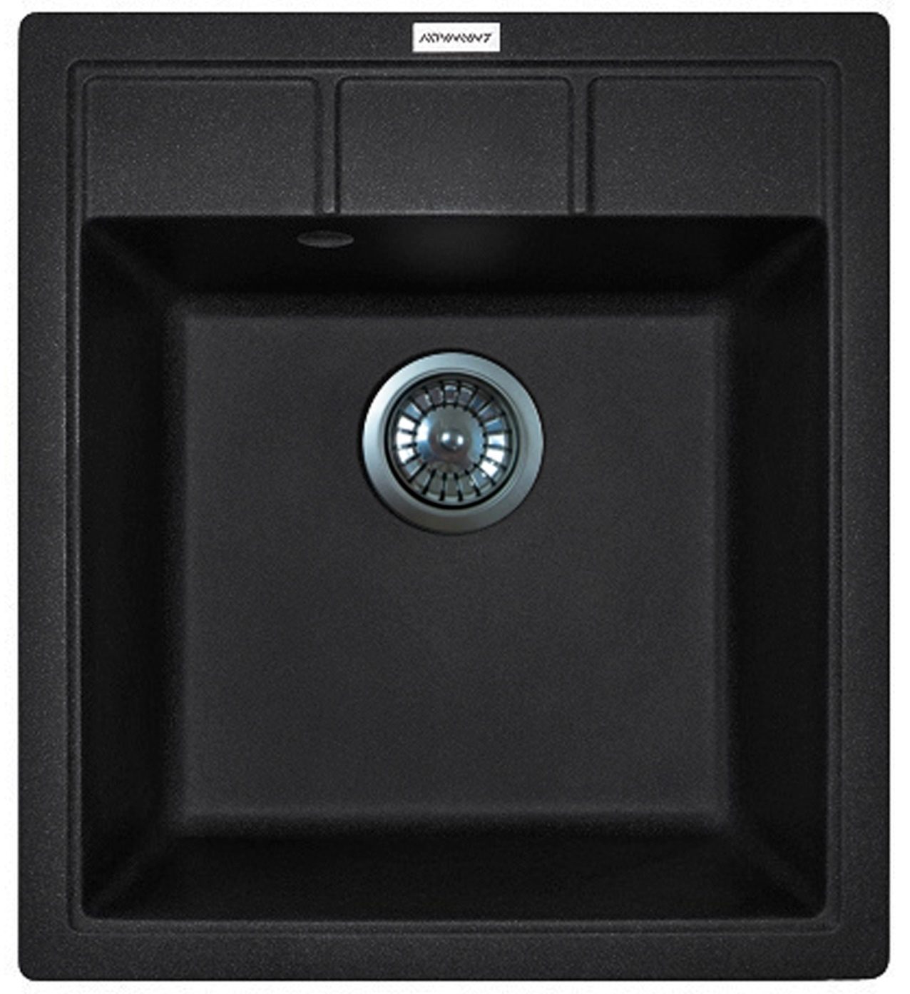 Кухонна мийка Adamant Brick 460x515x200мм чорний (4824296101203)