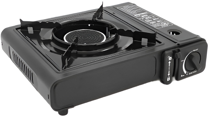 Портативна газова плита Voltronic GS001-2, Black