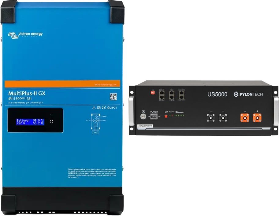 Система резервного живлення Victron Energy MultiPlus-II GX + акумулятор Pylontech 100Ah