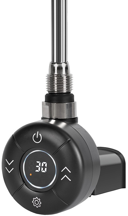 ТЕН для рушникосушки OnlyHeat Amber Black Matte Pro Wi-Fi 0.6 кВт (прихований монтаж)